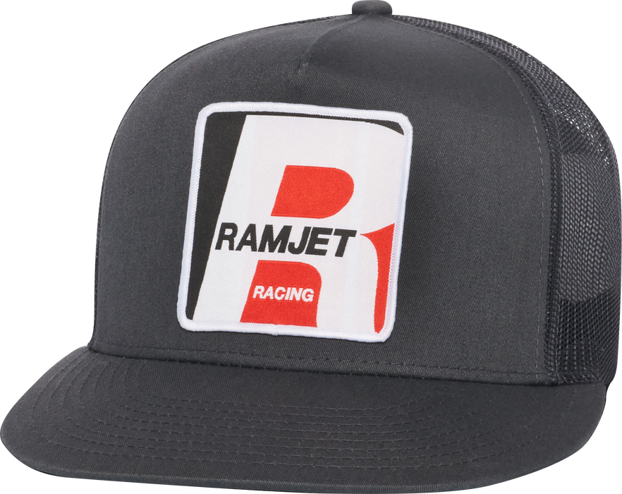 RAMJET RACING CLASSIC TRUCKER SNAPBACK CHARCOAL