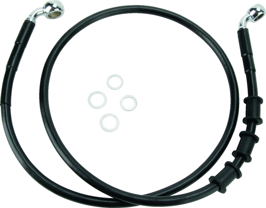 Brake Line - Front - Black - +2"