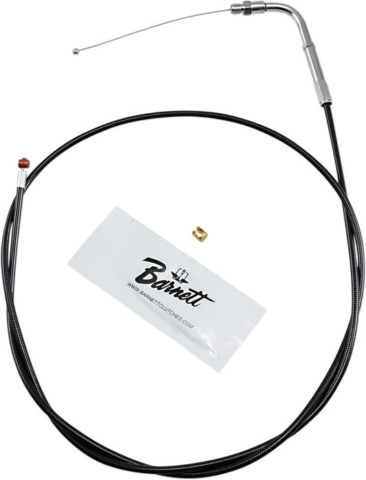 Black Vinyl Throttle Cable - +6" Size - 48" Length
