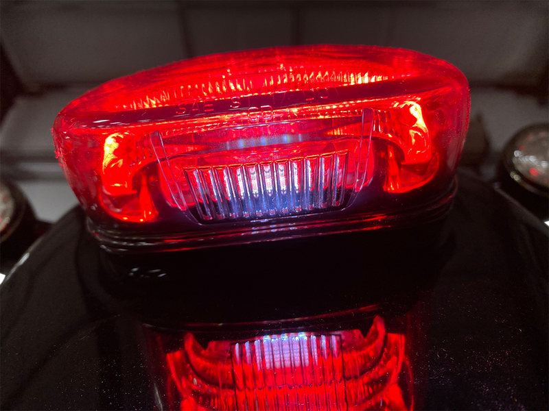 Taillight - with Bottom License Plate Illumination Window - Smoke