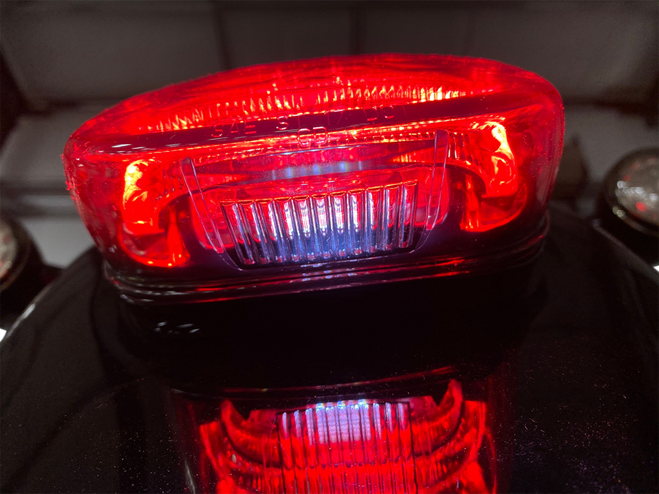Taillight - with Bottom License Plate Illumination Window - Smoke