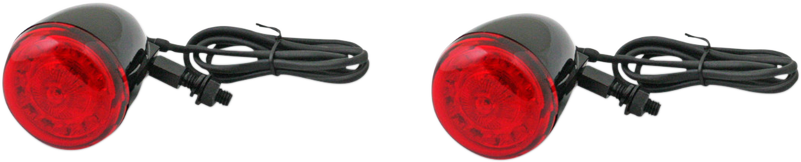 ProBEAM® Universal Turn Signals - Chrome/Red
