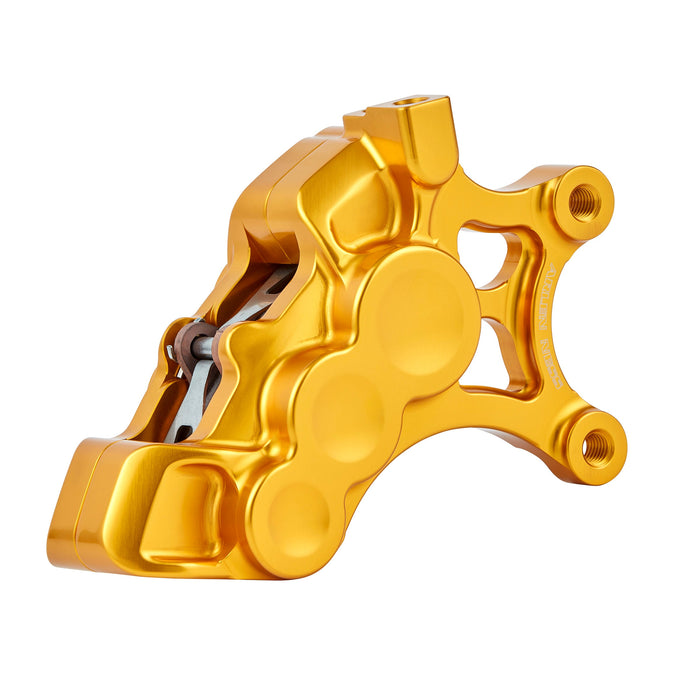 6-Piston Differential Bore Brake Calipers, 14" Gold