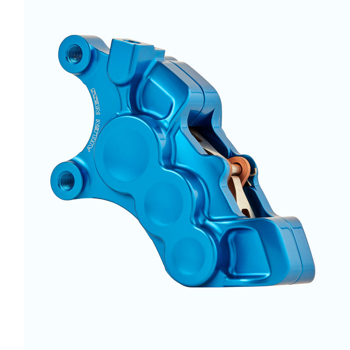 6-Piston Differential Bore Brake Calipers, 11.8" Blue