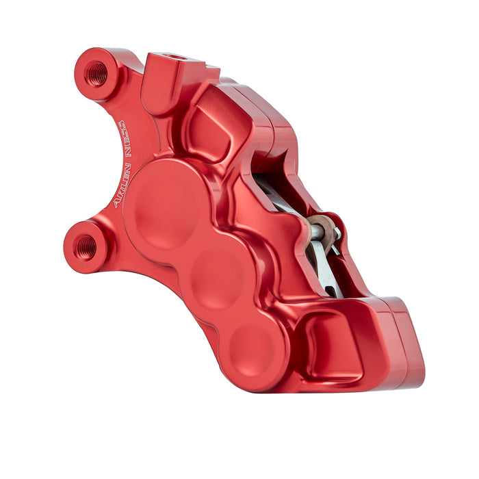 6-Piston Differential Bore Brake Calipers, 11.8" Red