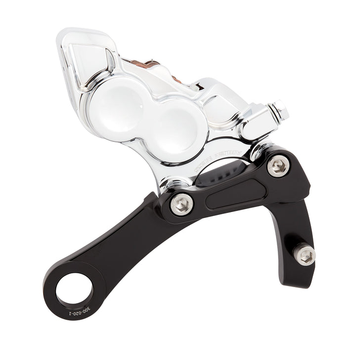 Rear 4-Piston Brake Caliper Kit M8 Softail, Chrome