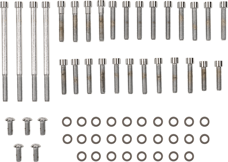Bolt Kit - Primary Side Cover/Cam Cover - Knurled - '58-'69 Sportster