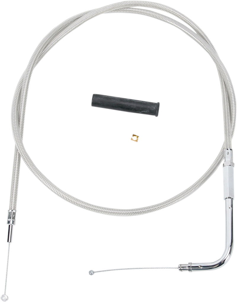 Stainless Braided Throttle Cable - 47-1/2"