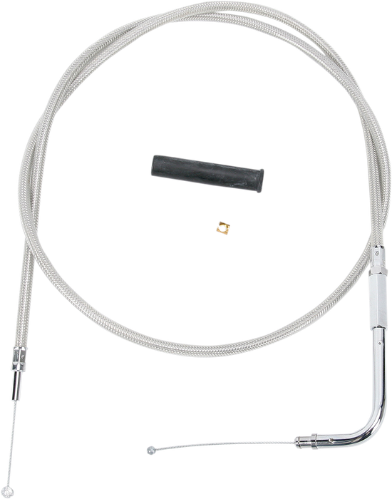 Stainless Braided Throttle Cable - 45-1/2"
