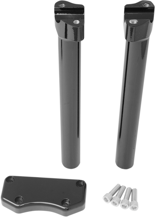 Handlebar Riser & Top Clamp Kit - 12" - Buffalo - Black