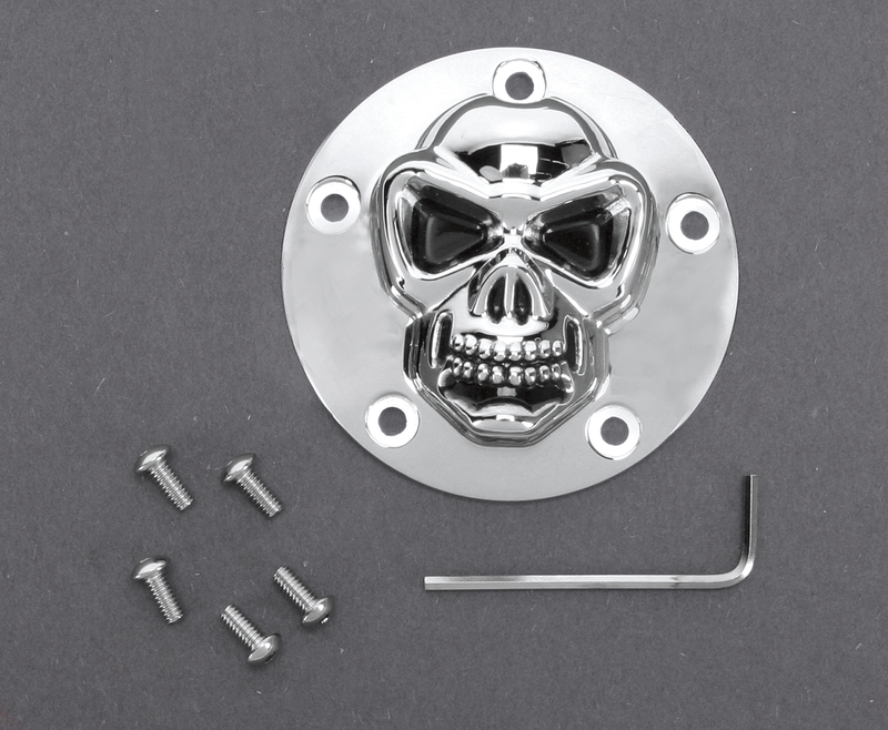 3-D Skull Points Cover - Twin Cam
