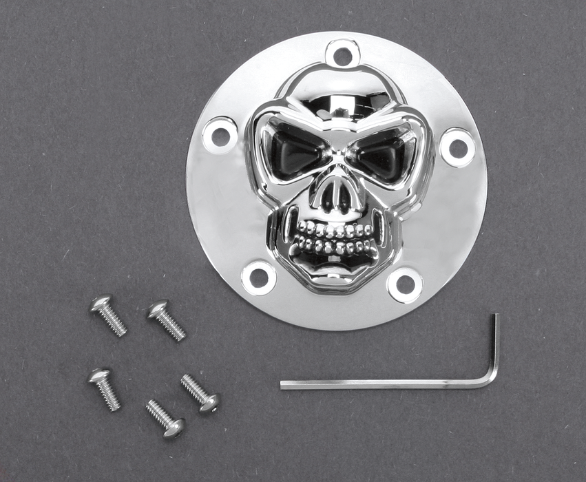 3-D Skull Points Cover - Twin Cam