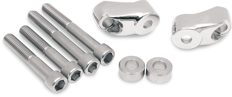 Turn Signal Mount Kit - 39 mm/49 mm - Chrome