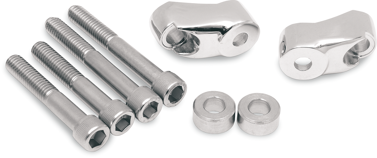 Turn Signal Mount Kit - 39 mm/49 mm - Chrome