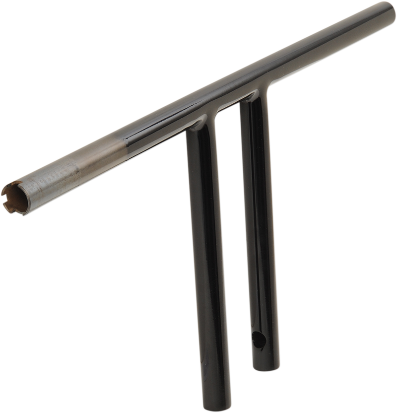 1" T-Bar - Dimpled - Straight - 10" - Black