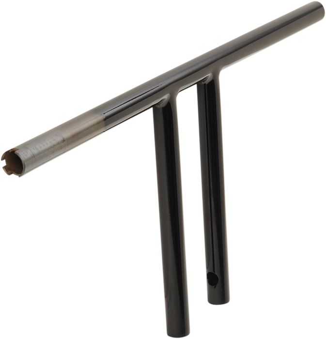 1" T-Bar - Dimpled - Straight - 10" - Black