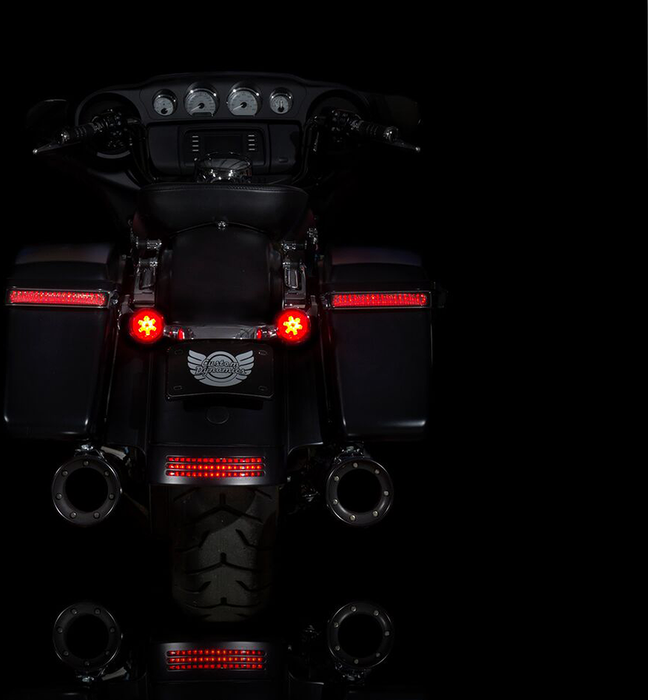 CUSTOM DYNAMICS PROBEAM RED LED TURN SIGNALS WITH RED LENSES