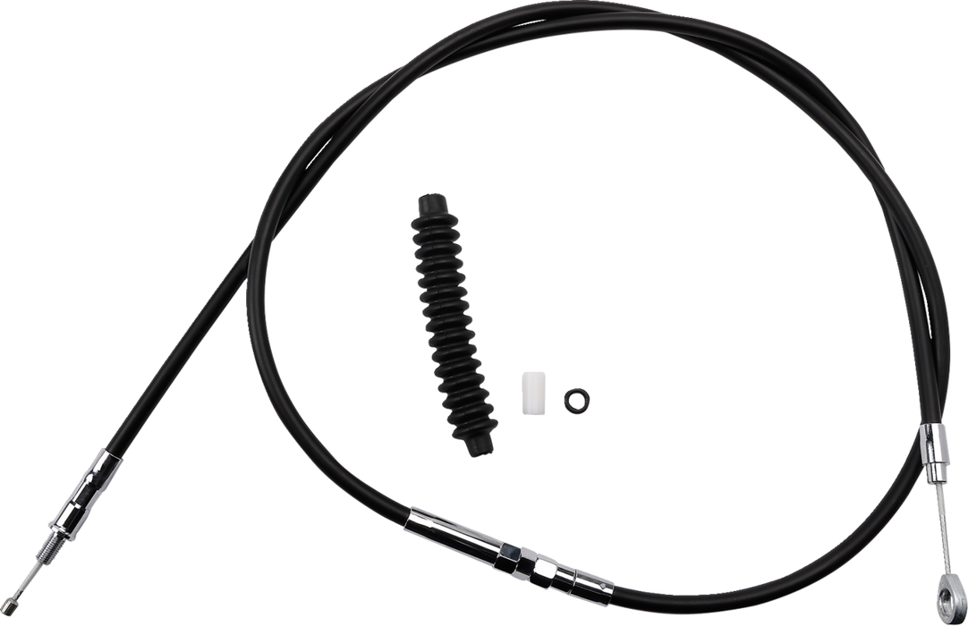 High-Efficiency Black Vinyl Clutch Cable - 66-5/8"