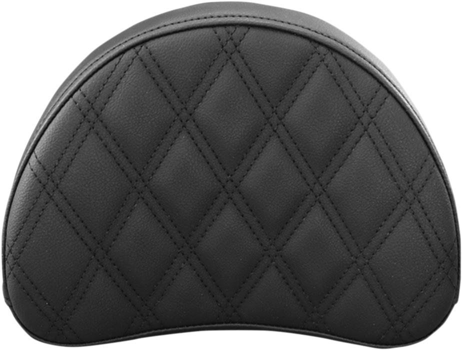 Sissy Bar Pad - Lattice Stitched - Black