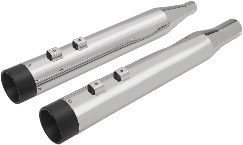 Drag Specialties 4" Slip-on mufflers chrome - M8 FL