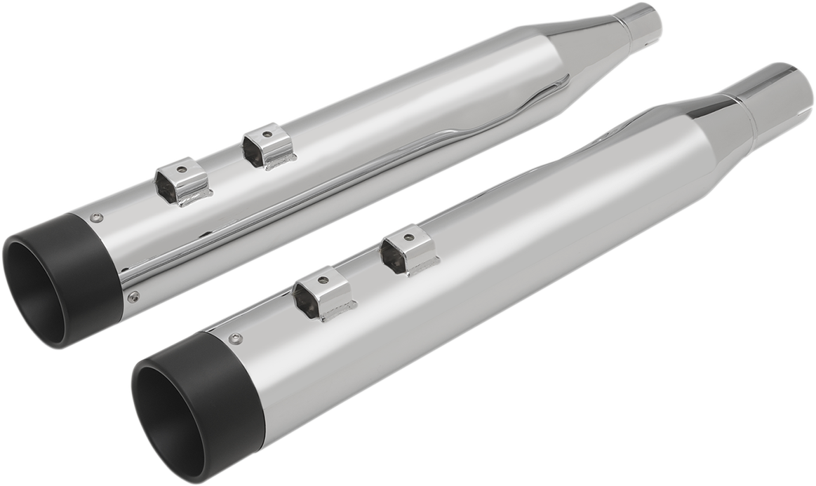 Drag Specialties 4" Slip-on mufflers chrome - M8 FL