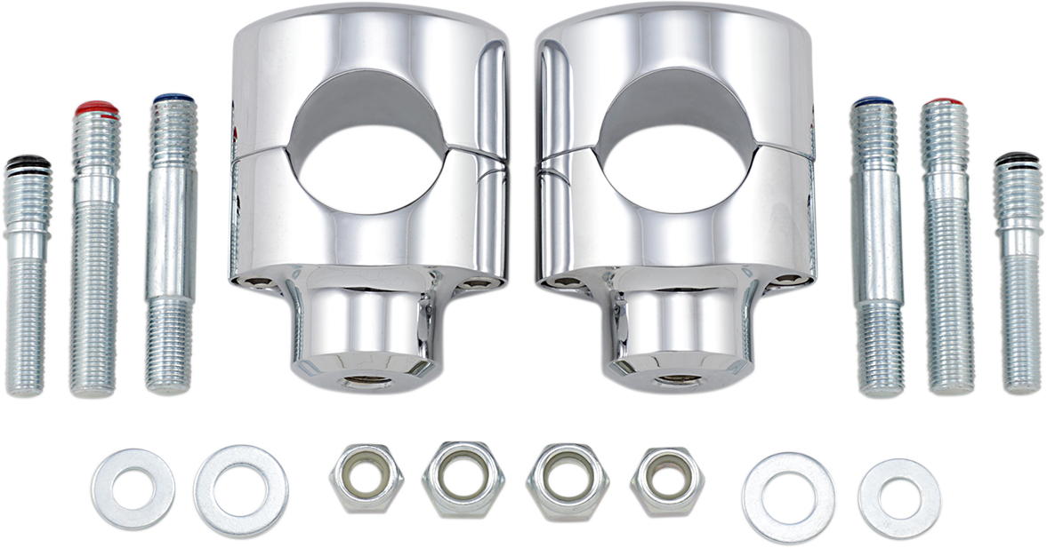 Big Buffalo Handlebar Risers - 1-1/2" - Chrome