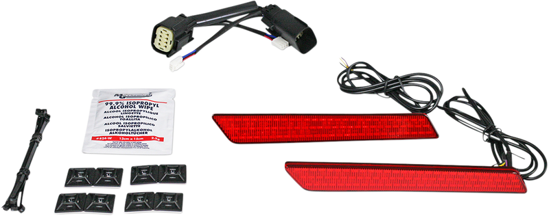 Saddlebag Latch Lights - SS8 - Red