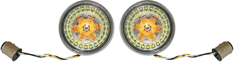 Bullet Turn Signal - 1157 - Chrome - Smoke Lens