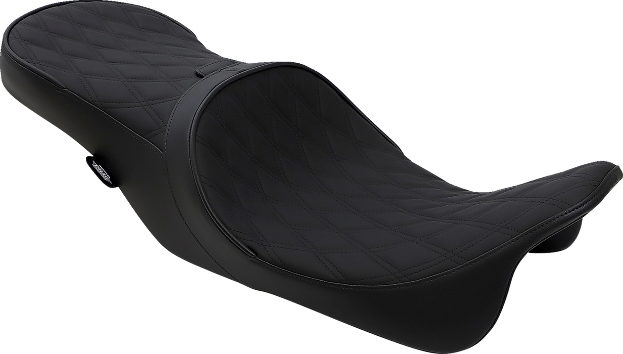 Low Touring Seat - Double Diamond - Driver's Backrest - FL '08-'23