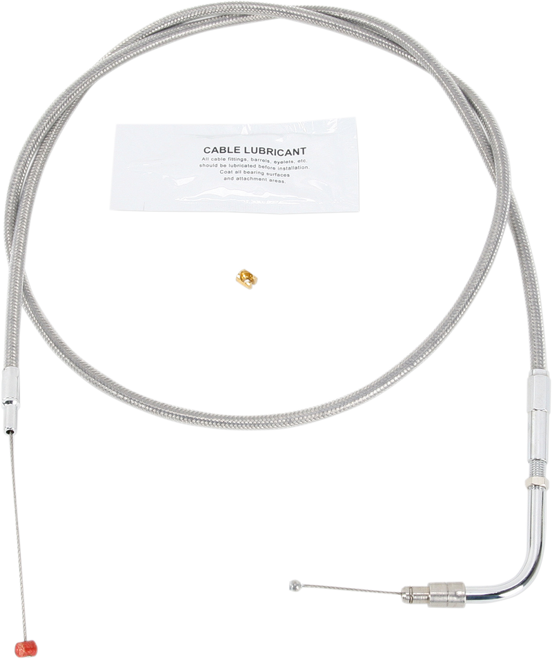 Stainless Steel Throttle Cable - '96-'01 Touring