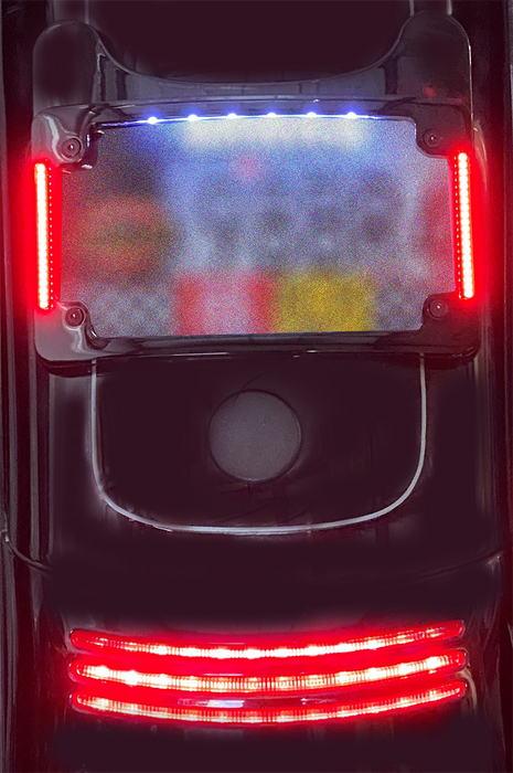 Curved License Plate Frame - Black
