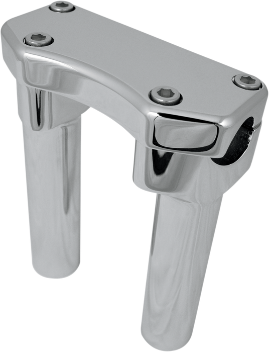 Handlebar Riser & Top Clamp Kit - 6" - Buffalo - Chrome