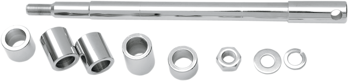 Axle Kit - Front - Chrome - '00-'07 Dyna/Sportster