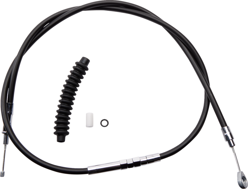 High-Efficiency Black Vinyl Clutch Cable - 57-1/4"