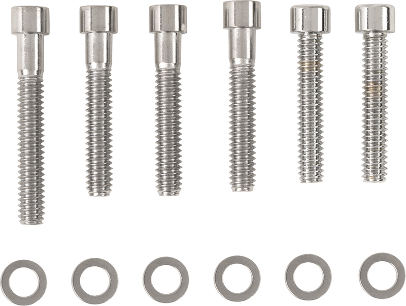 Bolt Kit - Cam Cover - Smooth - Chrome - '87-'92 Harley-Davidson