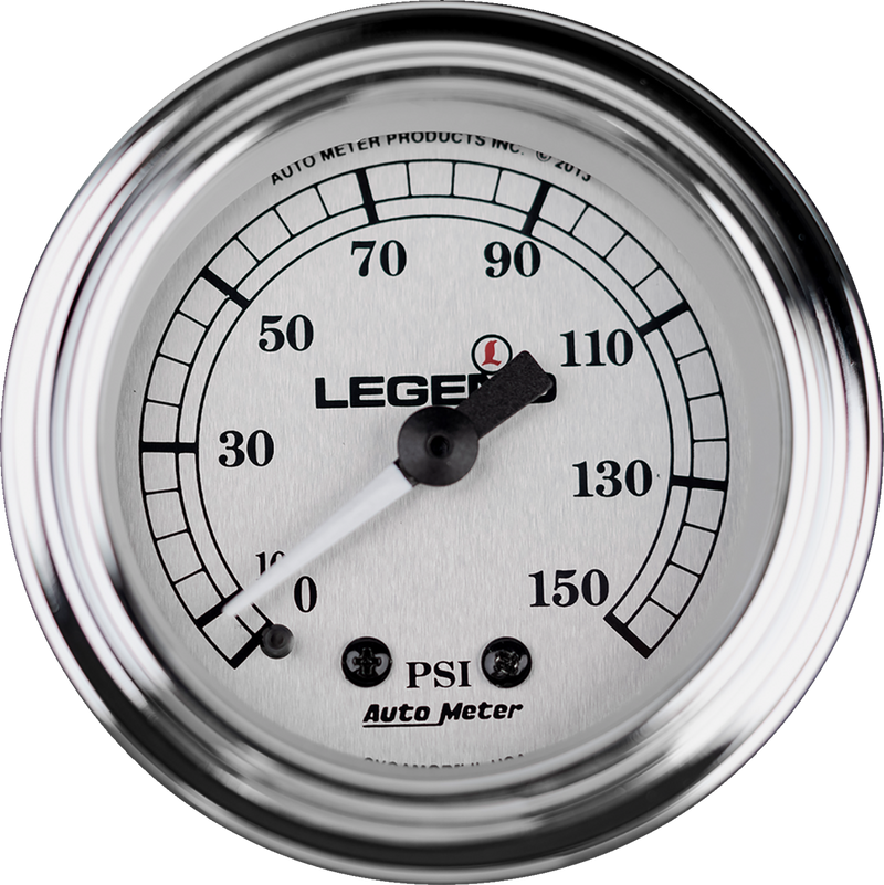 Fairing Mounted LED Backlit PSI Gauges - Silver