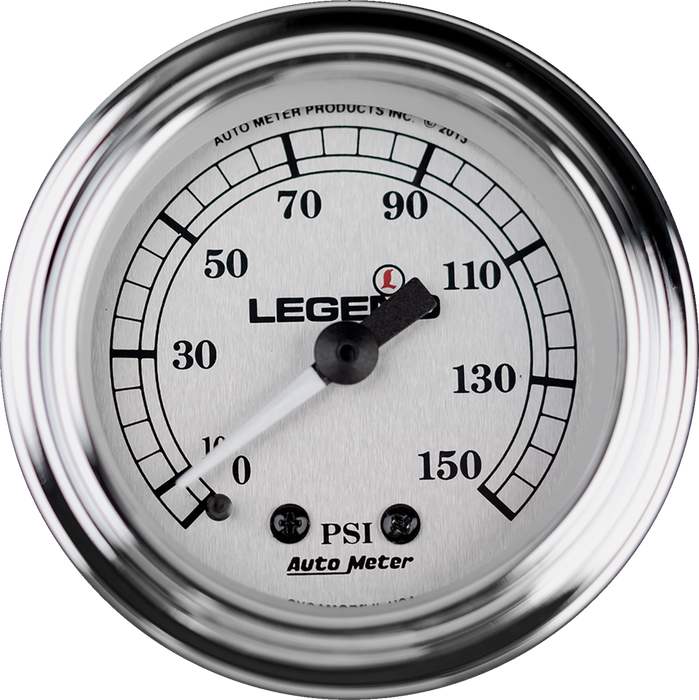 Fairing Mounted LED Backlit PSI Gauges - Silver