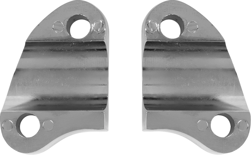 Handlebar Riser Clamp - Two-Piece - Chrome