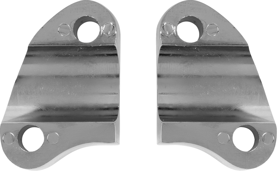 Handlebar Riser Clamp - Two-Piece - Chrome