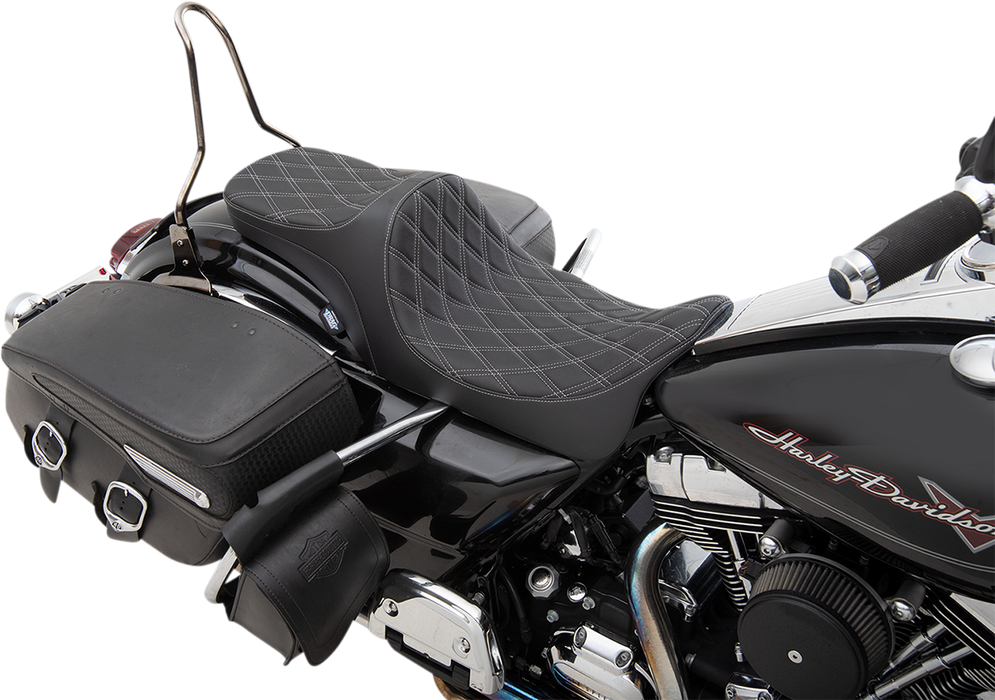 Predator III 2-Up Seat - Double Diamond - Silver Thread - FL '08-'23