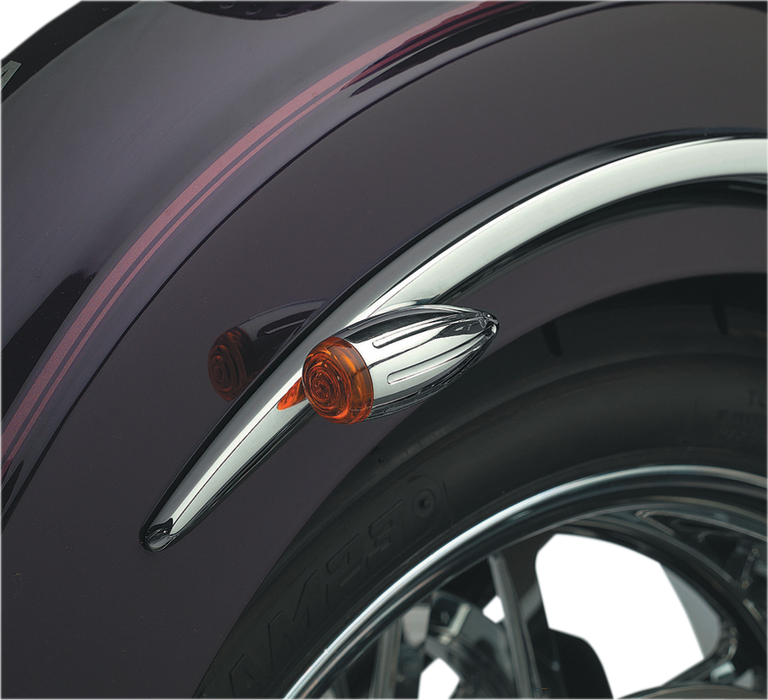 Bullet Marker Light - Chrome/Ball-Milled