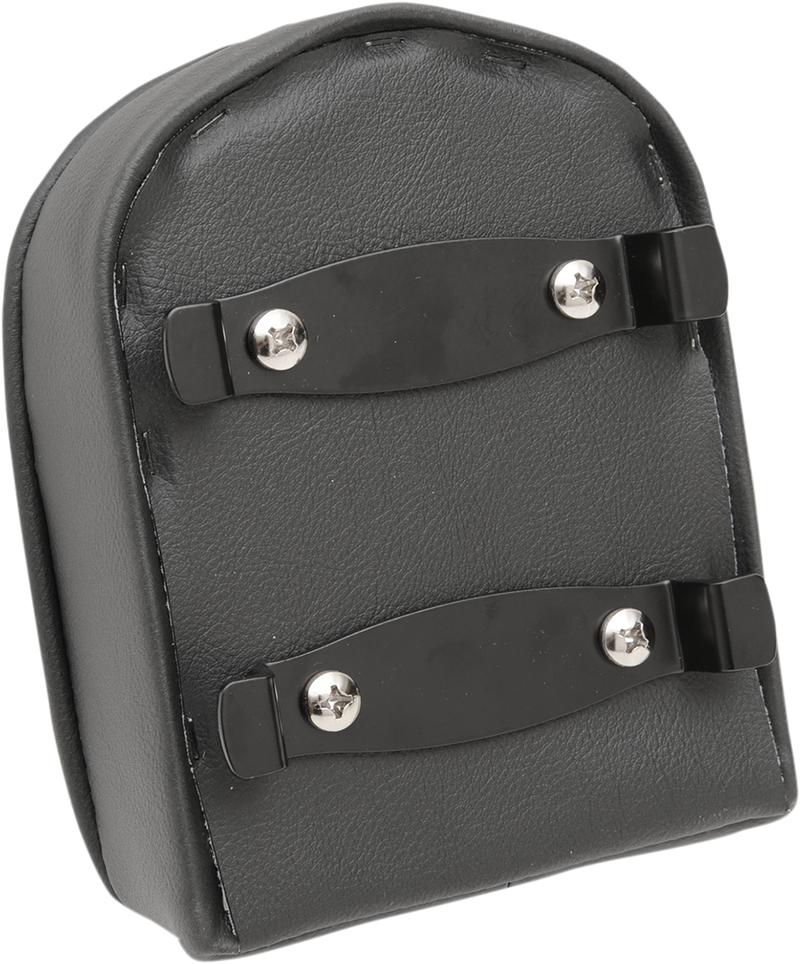 Sissy Bar Pad - Short - Pillow W/Piping - Black
