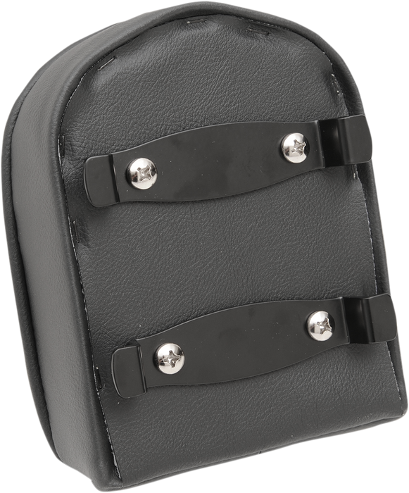 Sissy Bar Pad - Short - Pillow W/Piping - Black
