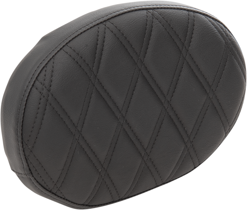 Oval Sissy Bar Pad - Double Diamond - Black Stitch - FL '99-'22