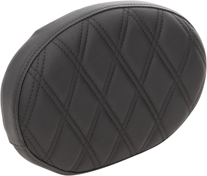 Oval Sissy Bar Pad - Double Diamond - Black Stitch - FL '99-'22