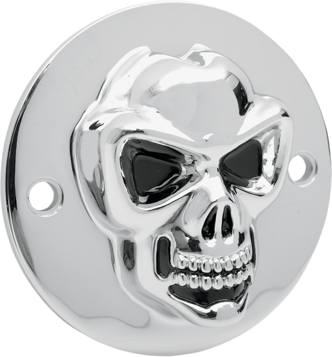 3-D Skull Points Cover - Big Twin