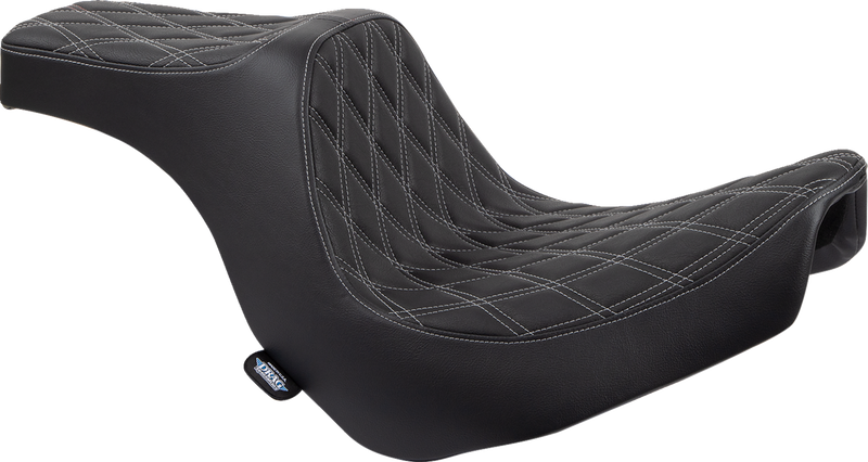 Predator III 2-Up Seat - Vinyl - Double Diamond - Silver Stitching - FL/FX '18-'24