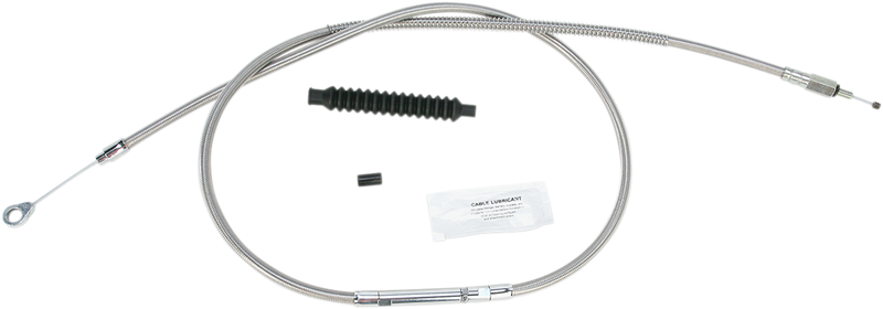 High-Efficiency Stainless Steel Clutch Cable for Harley-Davidson - +6" - '06-'16 Dyna
