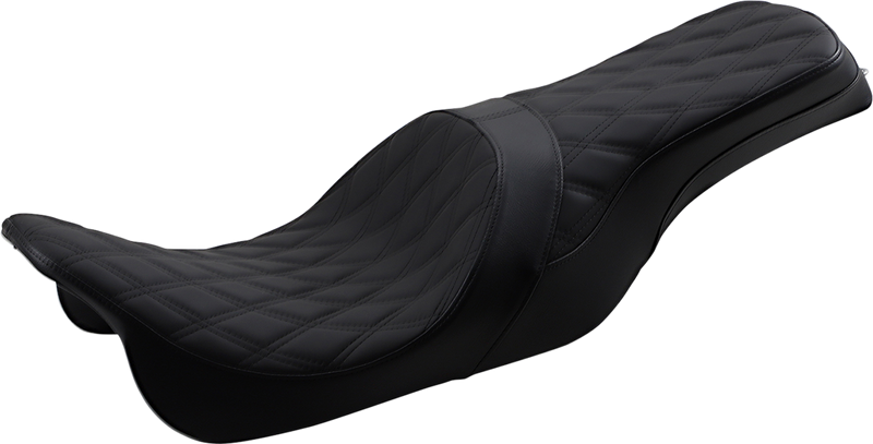 Forward Positioned Predator 2-Up Seat - Double Diamond - Black Stitching - FL '08-'23