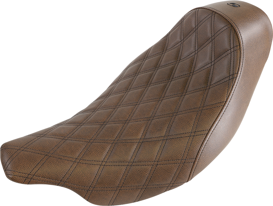 Renegade Solo Seat - Lattice Stitched - Brown - FL '08-'24